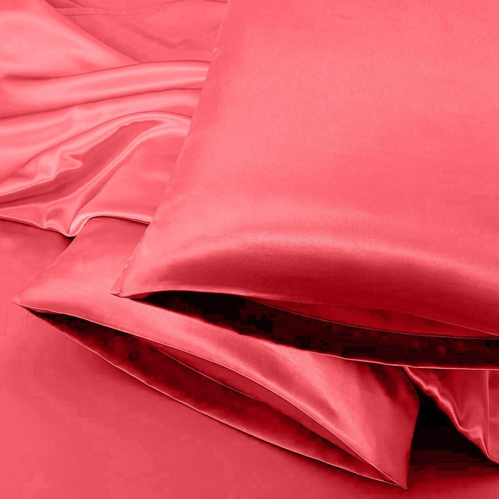 Oussum Satin Pillowcase for Hair and Skin Luxury Bedding Pillowcase Set of 2 - Picture 11 of 11